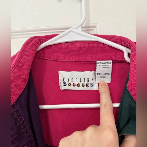 Colorblock Button-Up Shirt - Picture 2 of 6